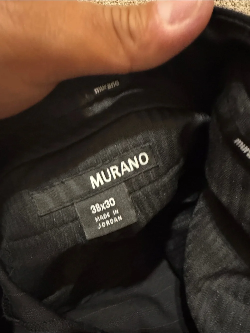 Murano Men's Black Pinstripe Dress Pants size 38x30 (NWT)
